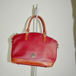 Red Dooney & Bourke Pebble Grain Charli Satchel